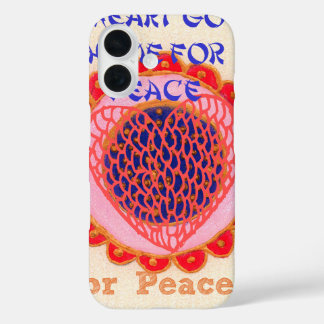 My Heart Goes Home for Peace.png iPhone 16 Case