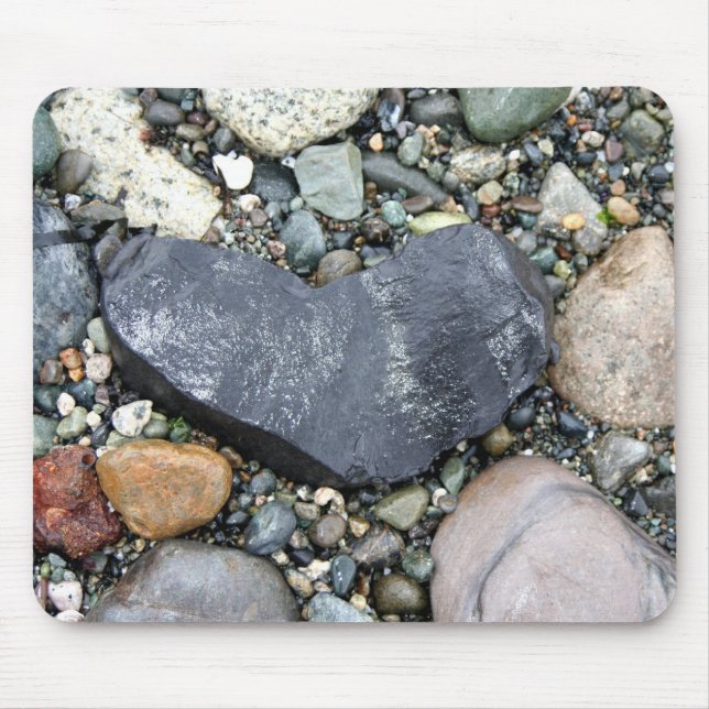 My Heart Is A Rock Mouse Mat (Front)
