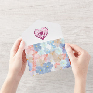 My heart is, and always will be, yours. all in one invitation