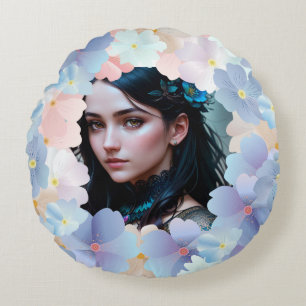 My heart is, and always will be, yours. round cushion