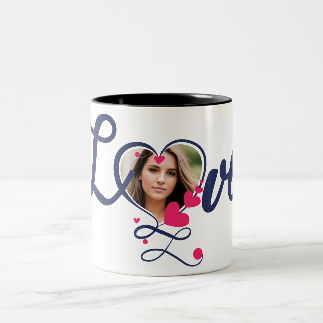 My heart is, and always will be, yours. Two-Tone coffee mug (Center)