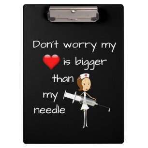 My Heart is Bigger than my Needle Clipboard