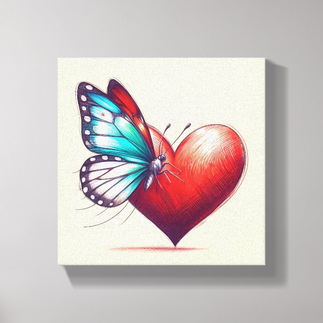 My Heart Is Fluttering  Canvas Print (Front)