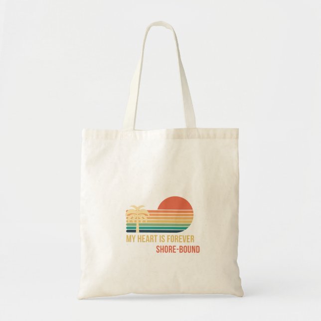 My Heart is Forever Shore-Bound tote bag (Front)