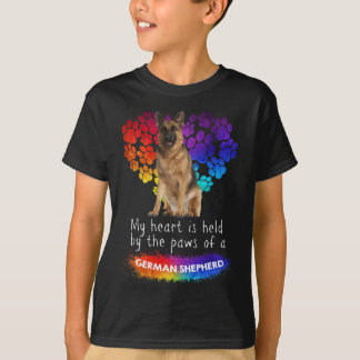 My Heart Is Held By The Paws Of A German Shepherd T-Shirt