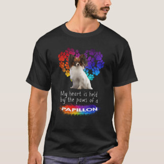 My Heart Is Held By The Paws Of A Papillon T-Shirt