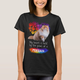 My Heart Is Held By The Paws Of A Persian Cat T-Shirt