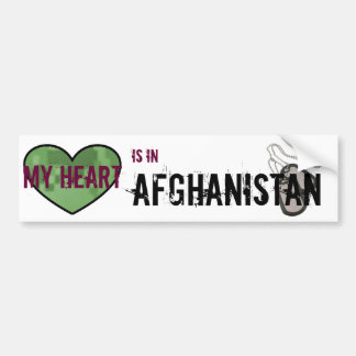 My Heart is in Afghanistan Bumper Sticker