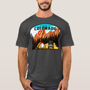 My Heart Is In Colorado National Park Camping T-Shirt