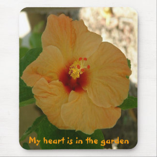 My heart is in the garden mouse mat