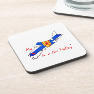 My Heart is in the valley set of coasters