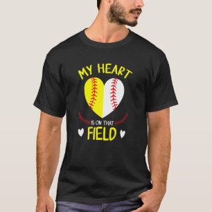 My Heart Is On That Field Baseball Mother's Day 1 T-Shirt