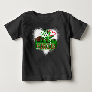 My Heart Is On That Field Football, Football Gift Baby T-Shirt