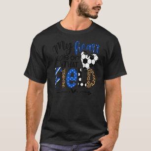 My Heart Is On That Field Leopard Soccer Game Day T-Shirt