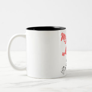 My Heart Is Wherever You Are Black Two-Tone Coffee Mug