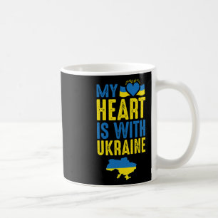 My Heart Is With Ukraine Coffee Mug