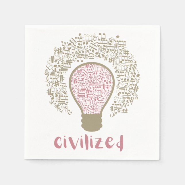 My Heart Lumi Classic Civilized Art design for Mus Napkin (Front)