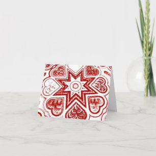 'My Heart' Note Card (White)