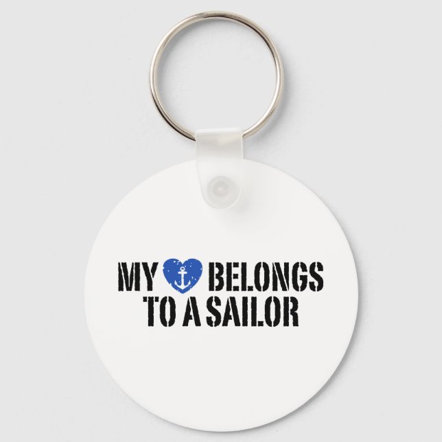 My Heart Sailor Key Ring (Front)