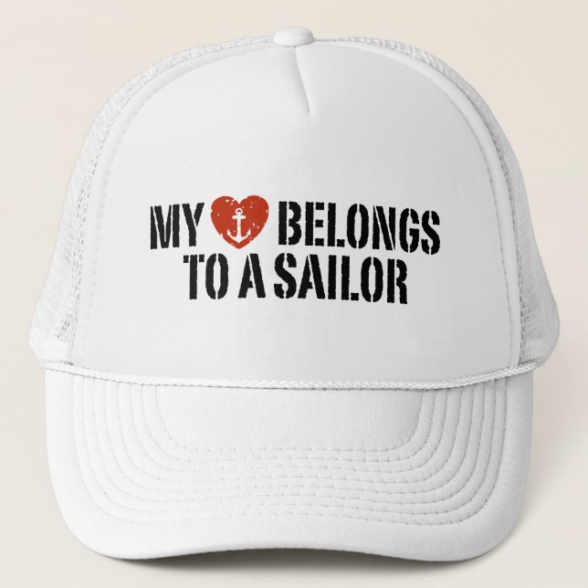 My Heart Sailor Trucker Hat (Front)