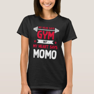 My Heart Says Dumplings Workout Humour Gym Dumpl T-Shirt