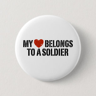My Heart Soldier 6 Cm Round Badge