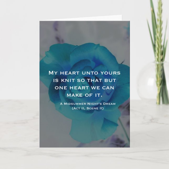 My Heart Unto Yours Is Knit Greeting Card (Front)