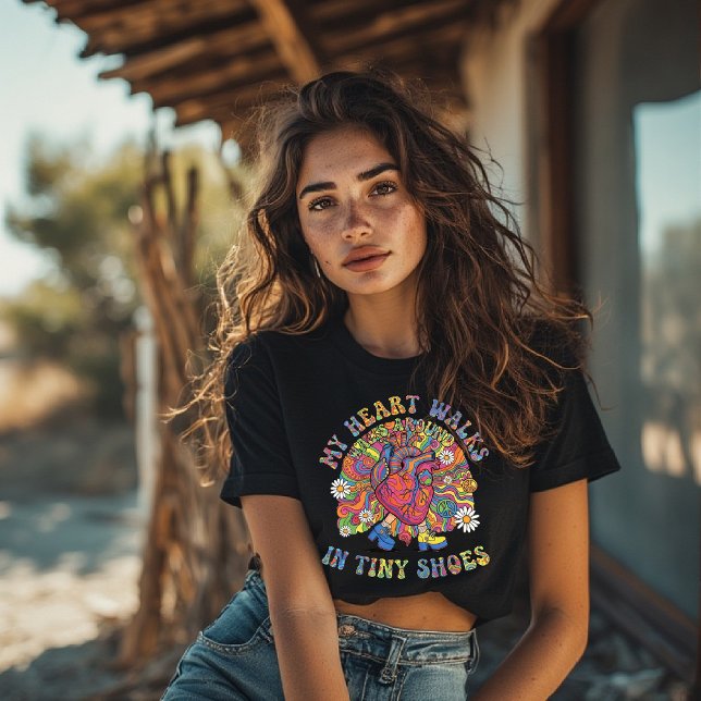 My Heart Walks Around in Tiny Shoes T-Shirt (Creator Uploaded)