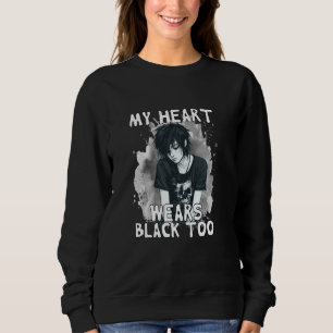 My Heart Wears Black Too Emo Alt Grunge Hip Hop Y Sweatshirt
