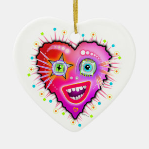 MY HEART WILL GLOW ON CERAMIC TREE DECORATION