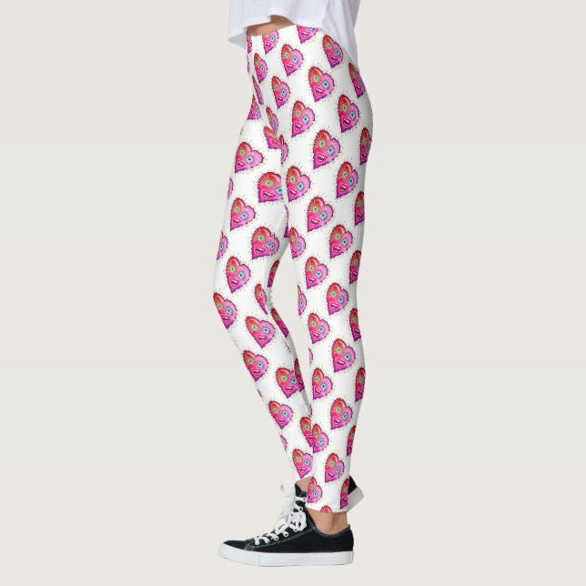 MY HEART WILL GLOW ON LEGGINGS (Left)