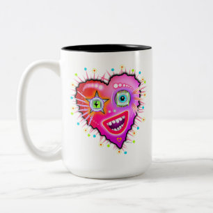 MY HEART WILL GLOW ON Two-Tone COFFEE MUG