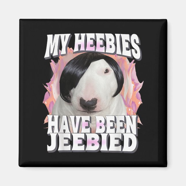 My Heebies Have Been Jeebied Gen Z Funny Meme Weir Magnet (Front)
