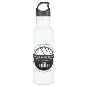 My help comes from the Lord, Mountain Logo Verse 710 Ml Water Bottle
