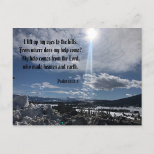 My Help Comes From The Lord Psalm 121 Postcard