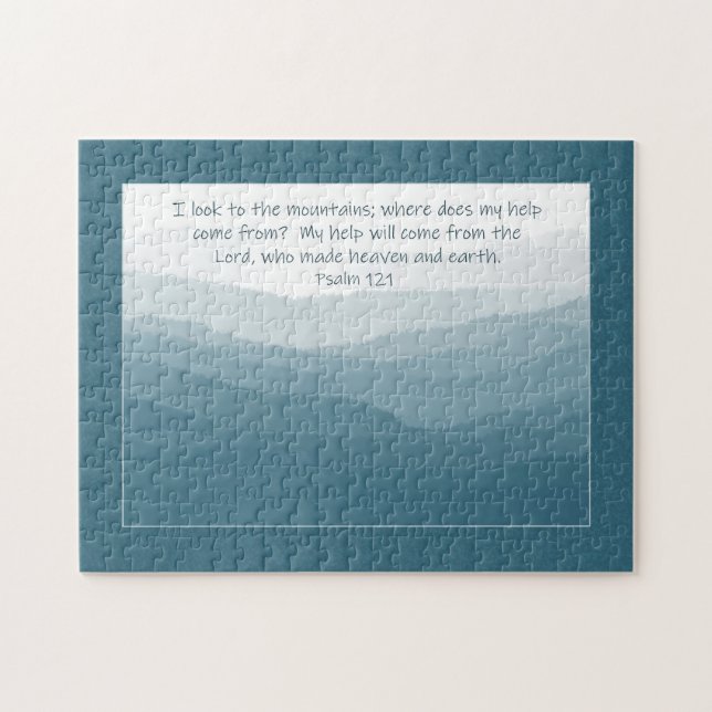 My help from the mountains  Blue Ridge puzzle (Horizontal)