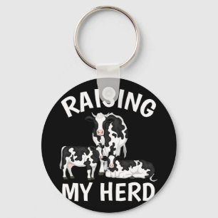 My Herd Farmer Mum Cow Calves Lover Mother's Day Key Ring