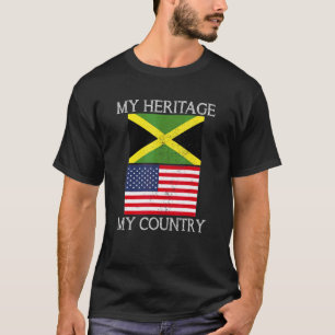 My Heritage My Country Jamaican American Tee