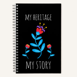 My Heritage My Story Ojibwe Floral Beadwork Notebook