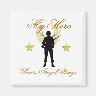 my hero, 1142, 1142, My Hero , Wears Angel Wings Magnet