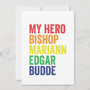 My Hero Bishop Mariann Edgar Budde Trans LGBT  Invitation