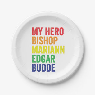 My Hero Bishop Mariann Edgar Budde Trans LGBT Paper Plate