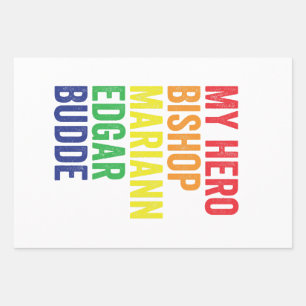 My Hero Bishop Mariann Edgar Budde Trans LGBT Wrapping Paper Sheet