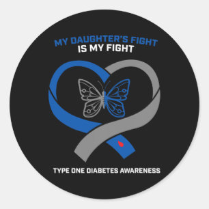My Hero Calls Me Mum T1D Type 1 Diabetes Awareness Classic Round Sticker