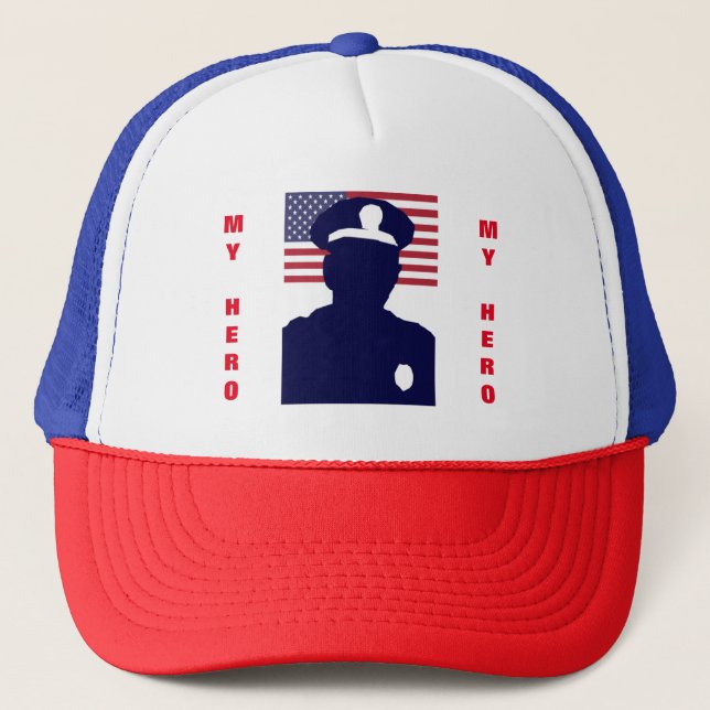 MY HERO COP TRUCKER HAT (Front)