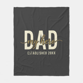 My Hero Dad Since 20XX  Fleece Blanket