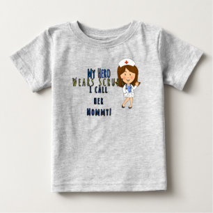 My Hero is Mummy Baby T-Shirt