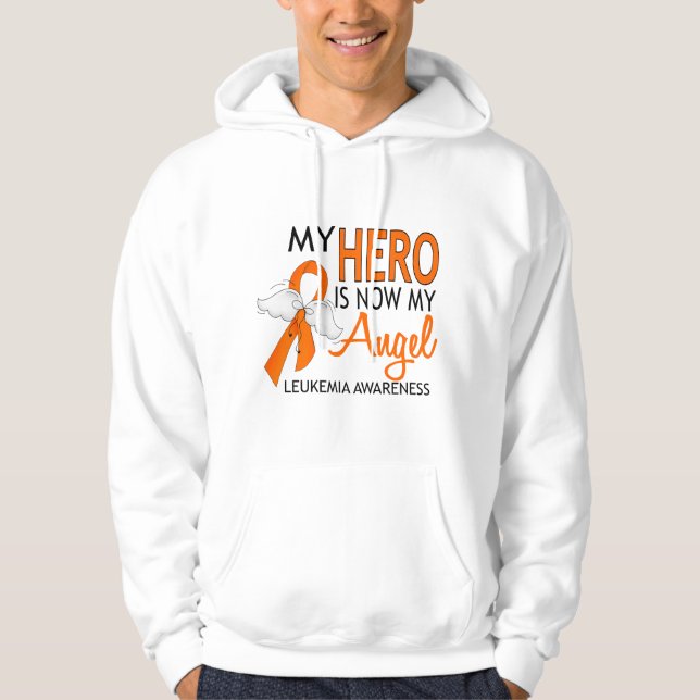 My Hero Is My Angel Leukaemia Hoodie (Front)