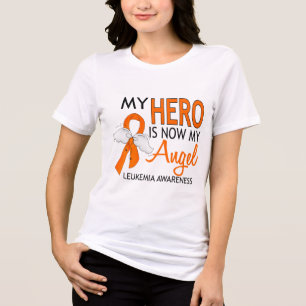 My Hero Is My Angel Leukaemia Tri-Blend Shirt