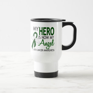 My Hero Is My Angel Liver Cancer Travel Mug